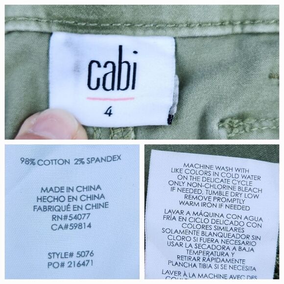 ☔️🔹️Cabi Olive Compass Midrise Traveler Jogger Pants Size Size 4 - Picture 12 of 15
